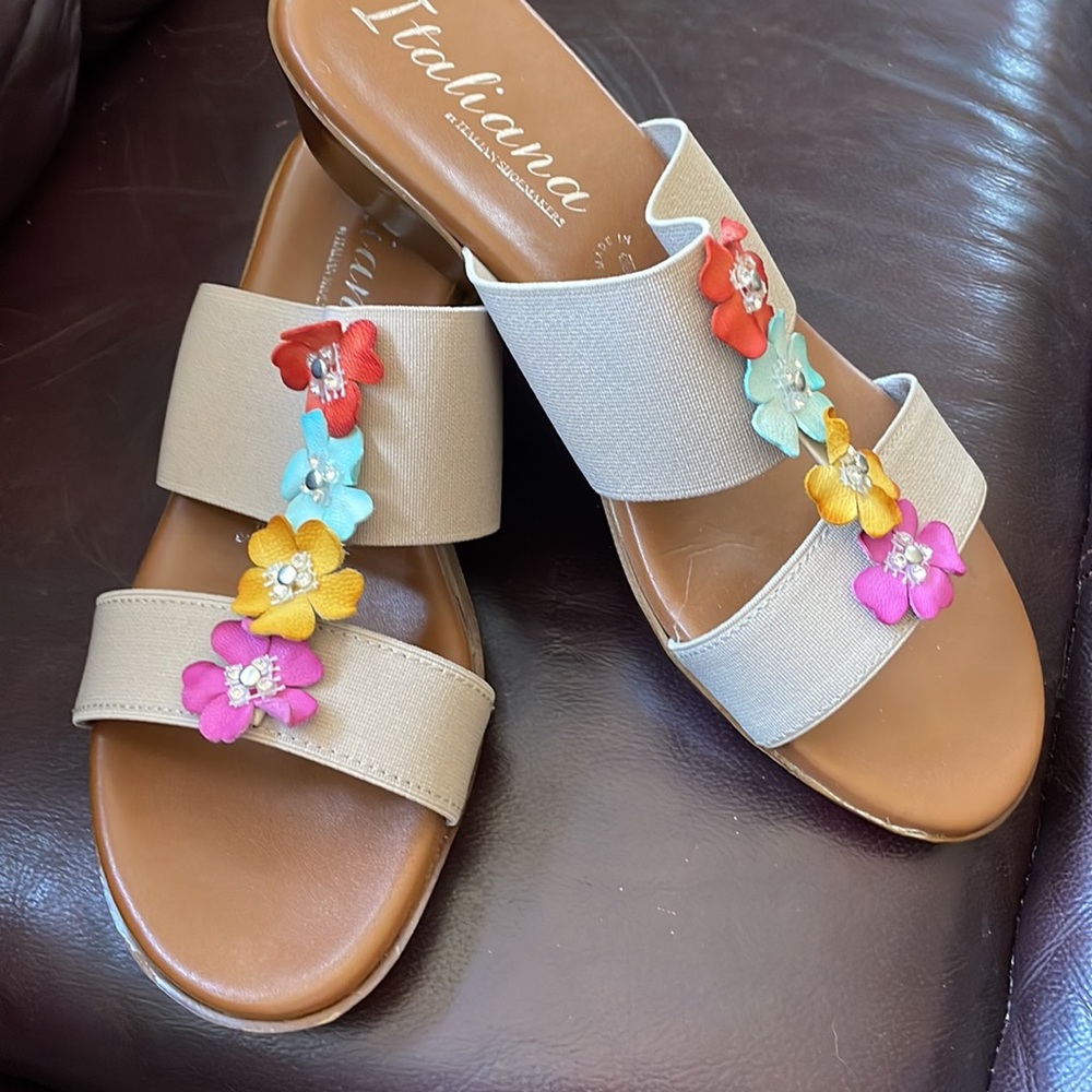 Italiana, Italian Shoemakers Sandals, 9.5-10 - Picture 5 of 7